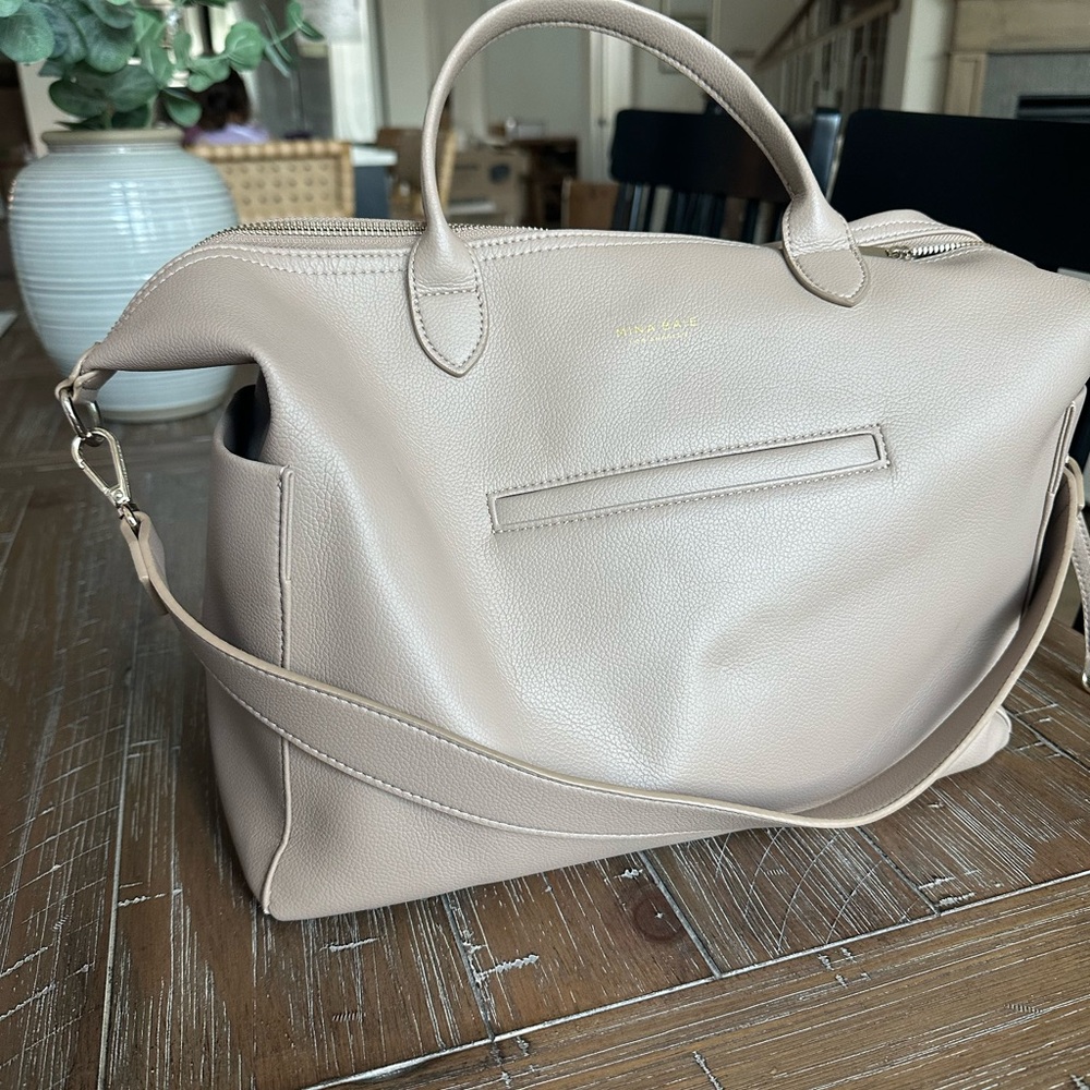Emmy midi sand diaper bag